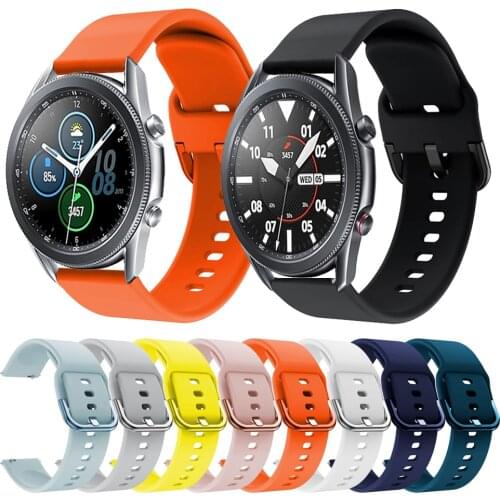 Sport Silicone Replaceable strap for Samsung Galaxy Watch 41mm 45mm band for Gear S3 Galaxy Active 2 Bracelet Watchbands Correa