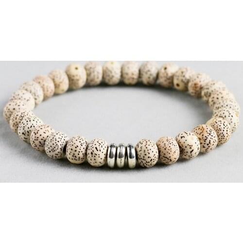Tibetan Buddhist Handmade Natural Bodhi Seed Mala Beads Bracelet Charm Bracelet For Men Women Yoga Religion Jewelry