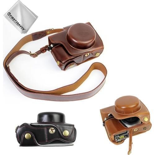 Pu Leather Case Opening Version Protective Half Body Cover Base For Olympus OMD EM10 II E-M10 Mark II EM10 MK2 with 14-42mm