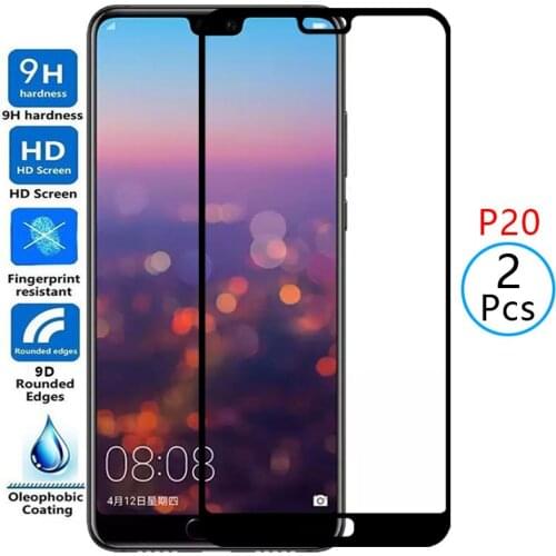 9d protective tempered glass for huawei p20 screen protector on huaweip20 p 20 20p safety film huawey huwei hawei huawi huawe 9h