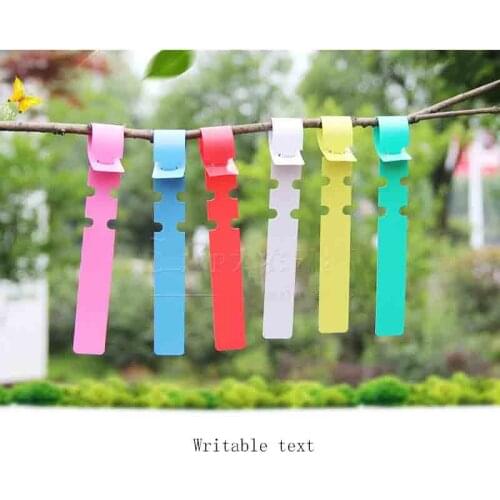 100 Pcs /Lot Plant Tags Garden Nursery Label Hanging Tree Markers Seedling Plant Fruit Trees Signs Prompt Card