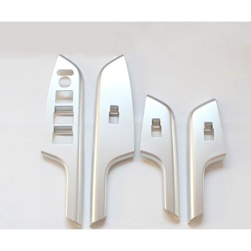 4Pcs/set Car Styling Door Handle Holder Window Lift Switch Cover Trim for Honda CRV CR-V Left Hand Drive 2012-2015 Accessories