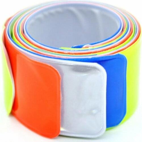 4pcs Running Fishing Cycling Reflective Strips Warning Bike Safety Bicycle Bind Pants Leg Strap Reflective Tape