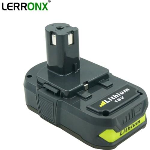 LERRONX Cordless Drill Replacement battery 18v 2.5Ah Li ion Rechargeable bateria for Ryobi ONE P103 P104 P105 P107 P108 P109