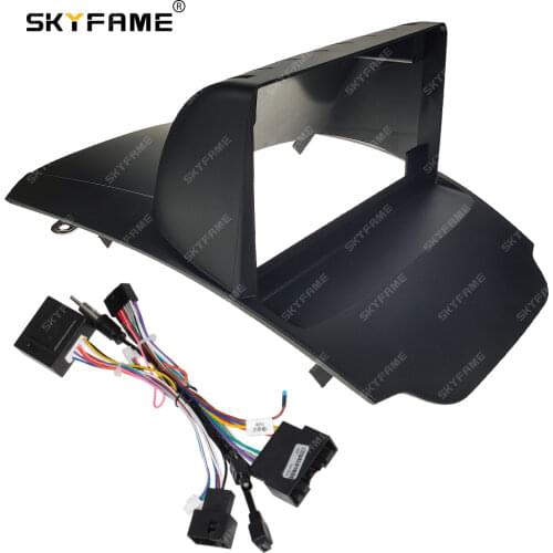 SKYFAME Car fascia Frame Cable CANBUS For Ford FIESTA Ecosport Big Screen Audio Dash Panel Frame fascia