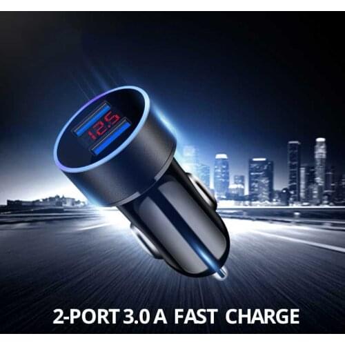 3.1A Dual USB Car Charger LED Display For Lifan 650 X40 X50 X60 X80 CEBRIUM 320 330 520 620 720 820