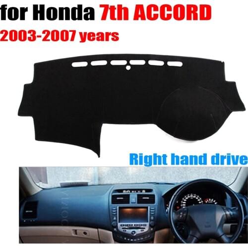 RKAC car dashboard covers For Honda 7th ACCORD 2003 to 2007 Right hand drive dash mat covers Auto d protector accessories