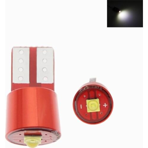 4 Pcs T10 W5W 1 SMD Car Led Bulbs CANBUS ERRO FREE Clearance Lights License Plate Light Reading Door Dome Lamp White 12V DC