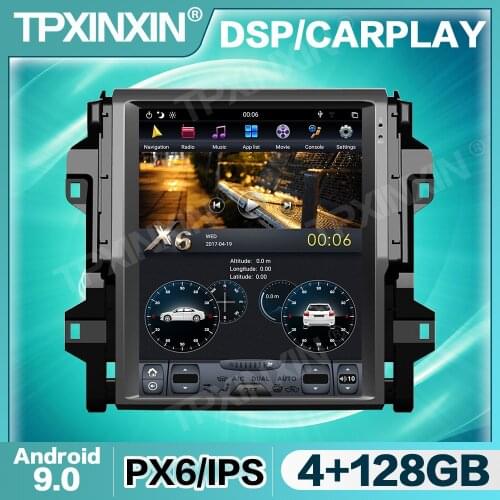 Tesla IPS Screen Android Car Radio For Toyota Fortuner 2016 2017 - 2019 Multimedia Video Audio DVD Player Navigation GPS 2 din