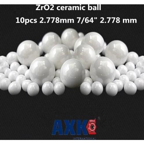 Axk 10pcs 2.778mm 7/64" 2.778 Mm Zro2 Ceramic Balls Zirconia Balls Used In Bearing/pump/linear Slider/valvs Balls G5