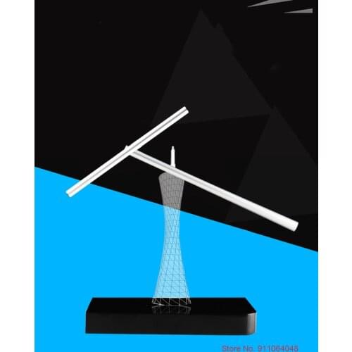 Free Lettering Gradual Change Light Newton Pendulum Imported Aviation Aluminum Tube Silent Newtons Cradle Funny Desk Decor Gift