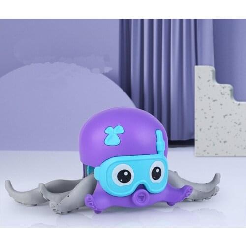 Kids Toys Clockwork Cartoon Cute Octopus Rope Pulled Crawl Land Classic Baby Pool Floating Bath for Children Octopus Toy Water