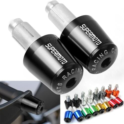 For 640 LC4/690 Supermoto/R Universal Motorcycle 7/8"22mm Handlebar Grip Cap Handle Bar Ends Gear Balanced Plug Slider Cover