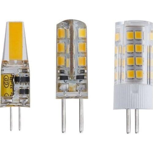 10Pcs/Lot Mini G4 LED COB Lamp 1.5W 3W 5W 7W Bulb AC12V 220V Candle Silicone Lights Replace 30W Halogen for Chandelier Spotlight
