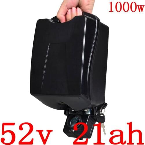 52V 1000W Electric Scooter Battery52V 20AH lithium battery 52V 10AH 13AH 15AH 18AH 20AH Electric Bicycle Battery with 2A charger