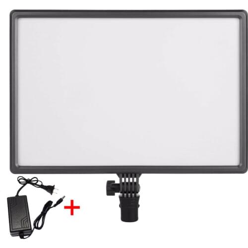 CN-Luxpad43 Pro LED Photo Video Light with AC Adapter Photographic Lighting for Canon Nikon Sony Panasonic DSLR Camera Camcorder