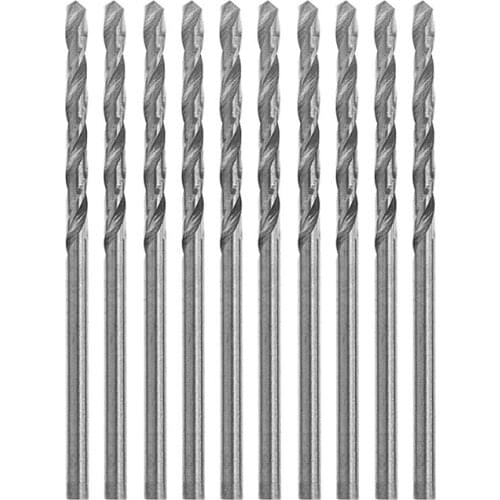 Multifunction 10 Pcs Tiny Micro HSS 1.0mm Straight Shank Twist Drilling Bit