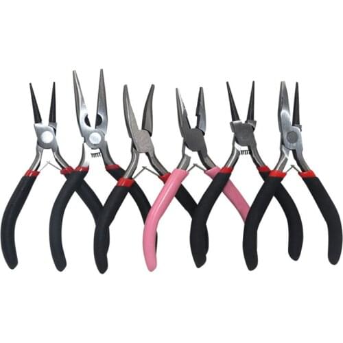 Multi-type black handle anti-slip splicing and fixing Jewelry Pliers Tools & Equipment Kit for DIY Jewellery Accessory Design