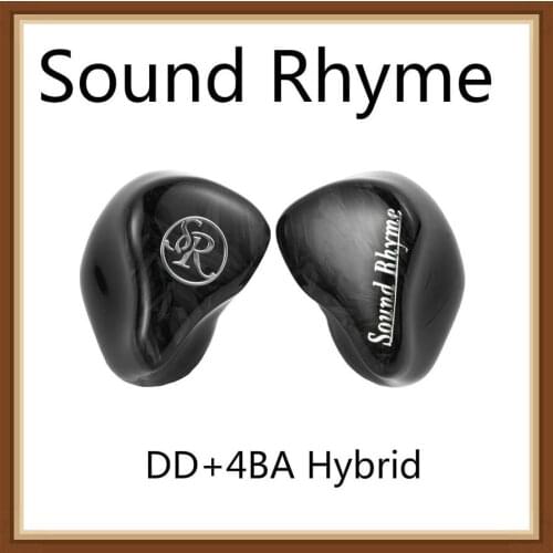 Sound Rhyme SR-5 SR5 DD+4BA Hybrid knowles 3D Custom HiFi Music Monitor Bass 2Pin 0.78mm Audiophile Musician Earphones Earbuds