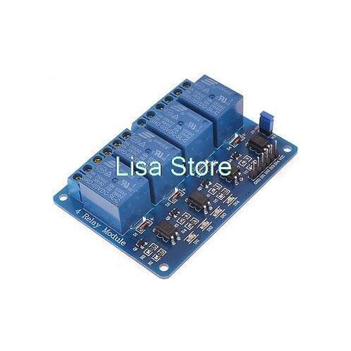 Optocoupler Driver Power Relay Module 5V DC 4 Channel for AVR 51 PIC