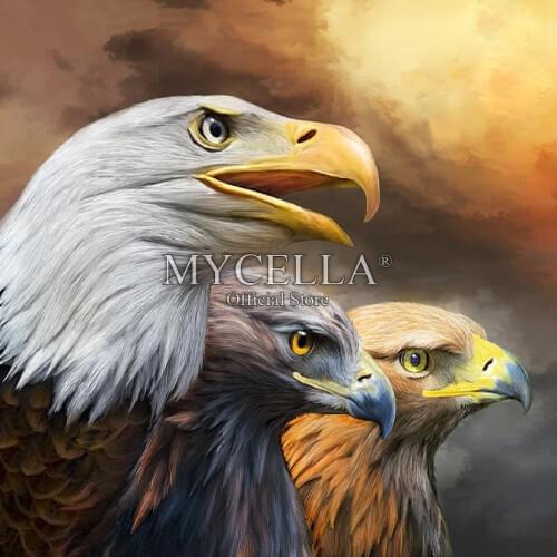 Eagles,Diamond Embroidery,Art,Animals,5D DIY Diamond Painting,Round,Diamond Mosaic,Needlework,Crafts,Christmas,Gift,Home Decor