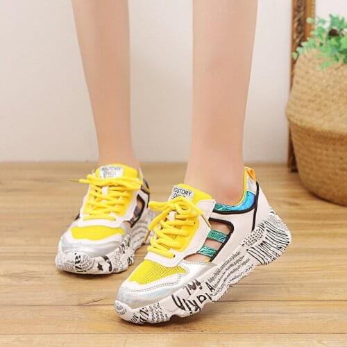 Autumn Womens Sneakers Casual Shoes For Women Outdoor Breathable Rubber Woman Fashion Sneaker Flats Shoes Zapatos Mujer C1-15