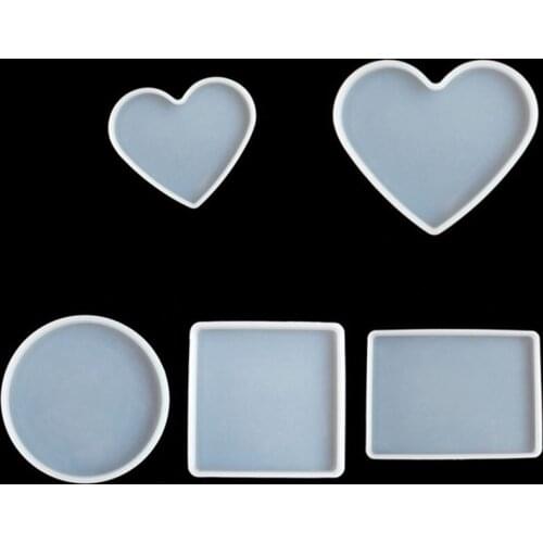 Full mirror table mold DIY epoxy mold various shapes love square round mold