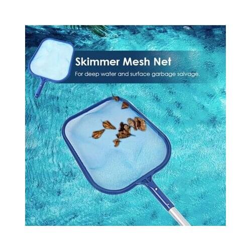 Swimming Pool Cleaner Supplies/Professional Heavy Duty Pool Leaf Rake Fine Mesh Frame Net/Swimming Pool Cleaning Leaf Skim Net
