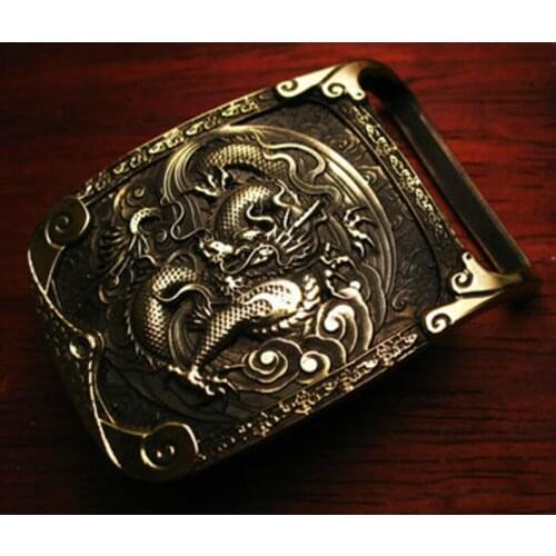 Handmade Divinegon Pattern High-grade Brass Belt Buckle ｜ Mens Belt Head ｜ Belt Accessories