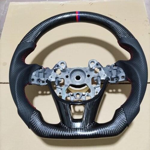 Real Carbon Fiber Sport Universal Car Steering Wheel Fit For Mazda (Customized)