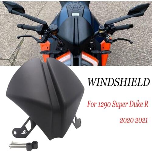 For 1290 Superduke R Motorcycle Front Windshield Windscreen Airflow Wind Deflector Fly Screen 2021 2020