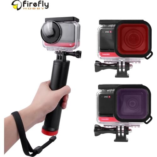 Sunnylife Waterproof Protective Case Underwater Housing Case 3 Colors Diving Filters for Insta360 One R Sport Camera