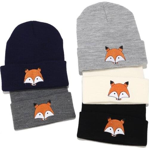 Hot sale knitted hat men and women embroidery woolen winter hat autumn and winter outdoor warmth knit hat