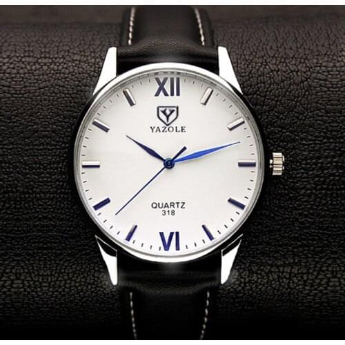 YAZOLE 2021 Fashion New Business Men Watch Simple Nail Dial Waterproof Quartz Wristwatch for Couples Gifts Relogio Masculino