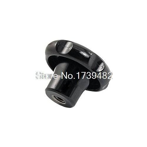 Spare Part M10 Female Thread 50mm Head Lobe Knob Black