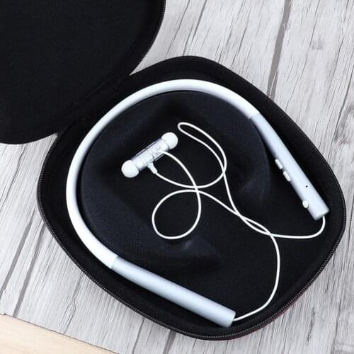 Protective Case Neckband Earbud Carry Box Shockproof Anti-scratch Waterproof Neckband Earphone Storage Pouch for QC30