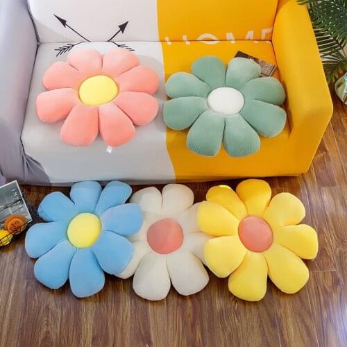 Zqswkl sunflower pillow plush toy petal cushion sofa balcony floating window tatami home decoration stuffed toys girls soft toy
