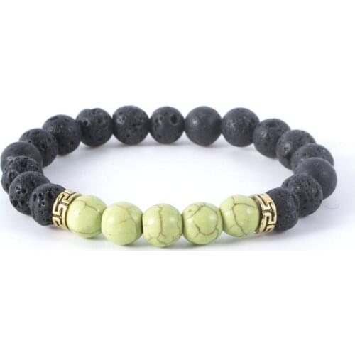 1@# 2021 Multi Style Lava Stone Charm Bracelets and Men Jewelry Gift Men Bracelet Natural Energy Volcanic Stone Bracelet