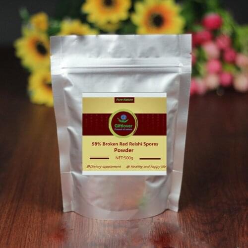 100g-1000g Natural Anti Cancer,98% Shell-broken Ganoderma Lucidum Spore Powder,Reishi Mushroom(SBDS),Nourish Lungs and Kidneys
