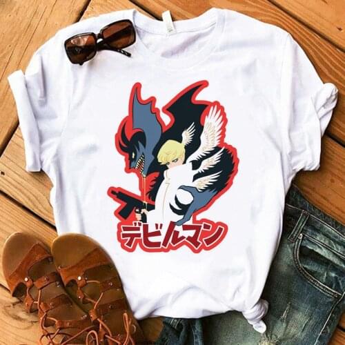 2021 Devilman Crybaby T-Shirt Summer Women Japanese Anime Tee Shirt Fashion Harajuku Hip Hop Casual Unisex Manga Short Sleeve