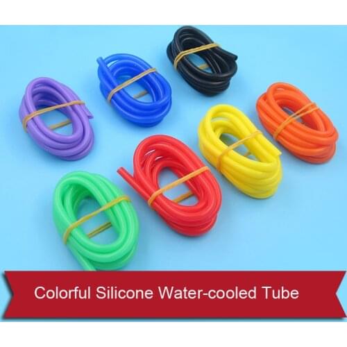 3Meters Heat Resistant Water Cooling Pipe 3*5mm 4*7mm Colorful Silicone Water-cooled Tube for DIY Electric/Methanol Boat Model