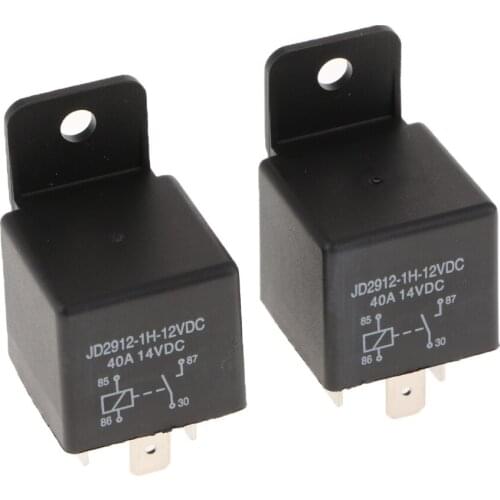 40A 12V 4 Pin Car Relay Auto Alarm Audio&Air Conditioning Horn Relays Socket