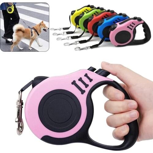 3M Retractable Dog Leash Automatic Nylon Puppy Cat Traction Rope Belt Pets Walking Leashes for Small Medium Dogs