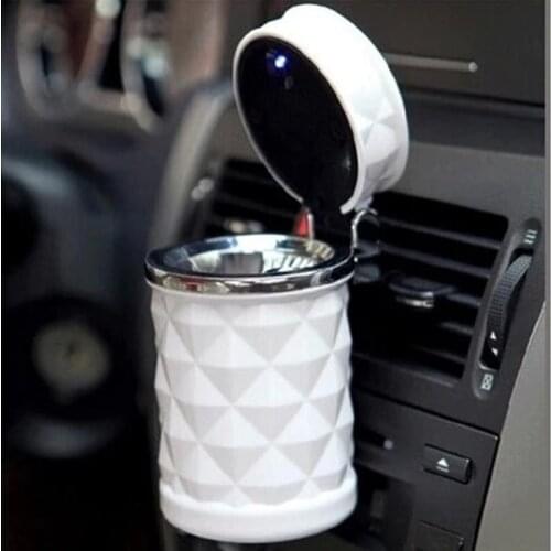 Car Ashtray Smokeless Auto Cigarette Ash Holder with Blue LED Light for Car Cup Holder Led Cup