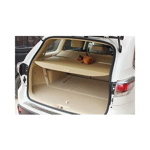 Beige Retractable Rear Cargo Trunk Cover For Toyota Highlander 7 Seats 2014-2016