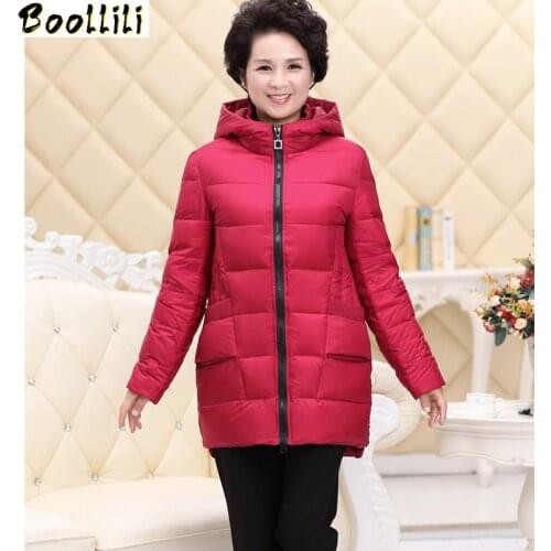 Boollili Woman Jacket 2020 Winter Brand Parkas White Duck Down Coat Light Jacket daunenjacke frauen Warm Jackets Plus Size 5XL