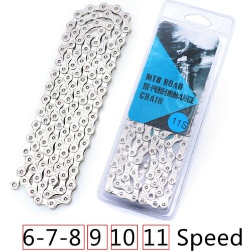EverDawn Mtb/Road Bike116L Bike Accessories Chain 6/7/8 9 10 11 Speed Plating HighEnd Steel Anti-rust Bike Parts Bicycle Chain