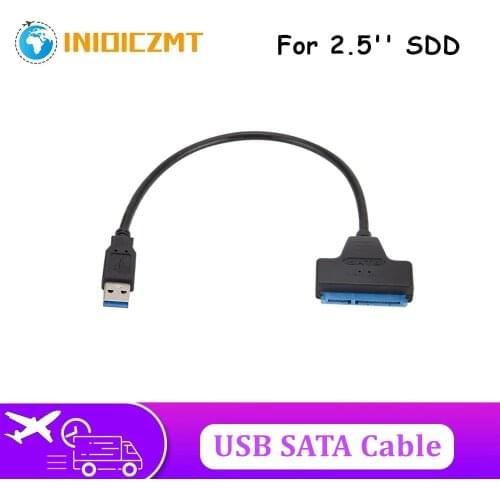 USB3.0 TO SATA Cabel Adapter USB3.0 To 2.5 Inches SATA 22 pin Hard Disk SATA TO USB Converter Support 2.5'' HDD SSD Hard Driver