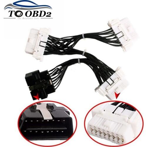Pin OBD2 OBDii OBD 2 Splitter Extension Cable one Male to Three Female Y Cable OBD2 splitter OBD2 extension for Icar2 ELM327