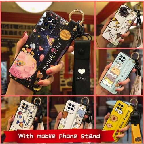 Lanyard For Woman Phone Case For OPPO Realme V13 5G/Realme8 5G/Q3 5G/Q3I 5G Cover Anti-knock TPU